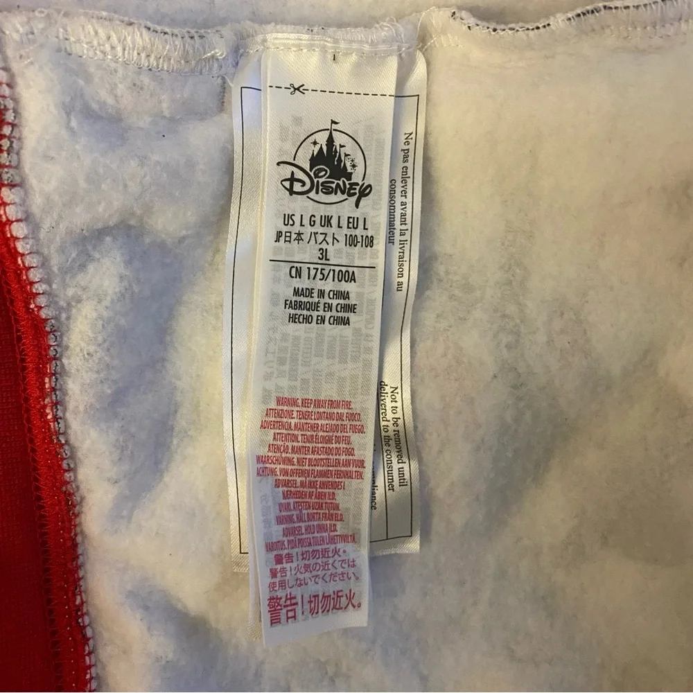 DISNEY MINNIE MOUSE ZIP-UP HOODIE L GUC - Picture 7 of 7